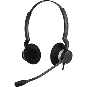 Jabra BIZ 2300 QD Wired Over-the-head Stereo Headset - Binaural - Supra-aural - Noise Cancelling Microphone - Quick Discon