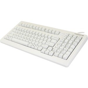 CHERRY G80-1800 Light Gray Wired Mechanical Keyboard - Full Size - USB/PS2 Combo - MX Gold Crosspoint Keyswitches - Lasere