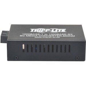 Tripp Lite by Eaton Gigabit Multimode Fiber to Ethernet Media Converter, 10/100/1000 SC, 550 m, 850 nm - 1 x Network (RJ-4