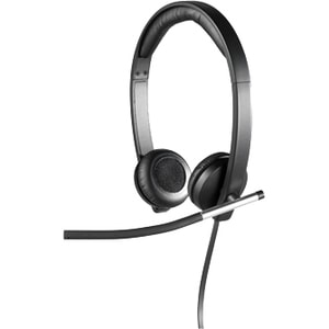 Logitech H650e Com fios Headset Fone de ouvido - Binaural - Supra-aural - 50 Hz para 10 kHz - Cancelamento de ruído Microp