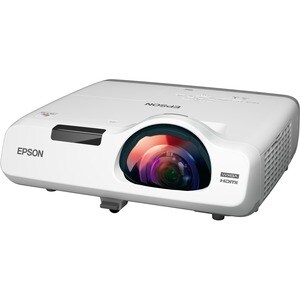 Epson PowerLite 525W Short Throw LCD Projector - 16:10 - White - 1280 x 800 - Front, Rear, Ceiling - 720p - 5000 Hour Norm