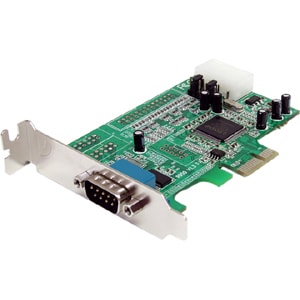 StarTech.com 1-port PCI Express RS232 Serial Adapter Card - PCIe Serial DB9 Controller Card 16550 UART - Low Profile - Win
