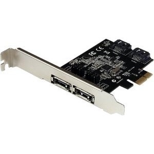 StarTech.com 2 Port PCI Express SATA 6 Gbps eSATA Controller Card - Dual Port PCIe SATA III Card - 2 Int/2 Ext - Add 2 ext