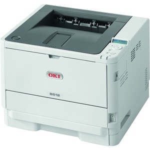 Oki B500 B512dn Desktop LED Printer - Monochrome - 45 ppm Mono - 1200 x 1200 dpi Print - Automatic Duplex Print - 630 Shee