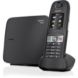 Gigaset E630 DECT-Schnurlostelefon - Wandmontierbar - Schwarz - 1 Mobilteil(e) - Freisprecheinrichtung