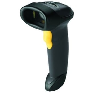 Kit USB avec Scanner Laser 1D, câble et stand - Couleur noire.