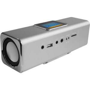 Système de Haut-Parleurs MusicMan Portable - Argenté - Fréquence 150 Hz à 18 kHz - Batterie rechargeable - USB