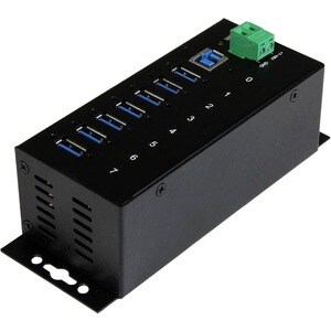 StarTech.com 7 Port Industrial USB 3.0 Hub with ESD - 5Gbps - Add seven USB 3.0 ports with this DIN rail or surface-mounta