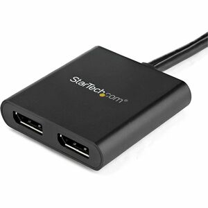 StarTech.com Dual-Monitor DisplayPort 1.2 Splitter, DisplayPort to 2x DP Multi-Monitor Adapter, Dual 4K 30Hz Computer MST 