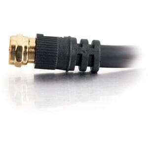 C2G 3ft Value Series F-Type RG6 Coaxial Video Cable - F Connector Male - F Connector Male - 3ft - Black