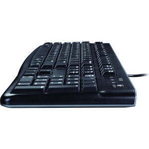 Logitech K120 Keyboard - Cable Connectivity - USB Interface - Czech - Black - Computer