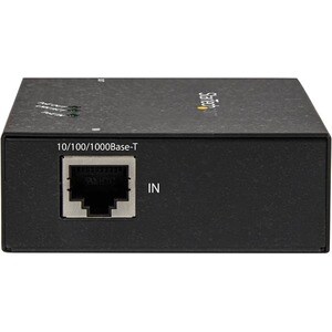 StarTech.com 1 Port Gigabit PoE+ Extender - 802.3at and 802.3af - 100 m (330 ft) - Power over Ethernet Extender - PoE Repe