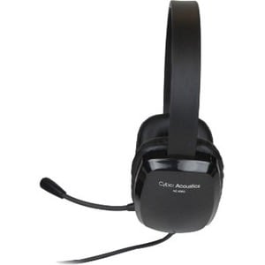 Cyber Acoustics Stereo Headset w/ Single Plug - Stereo - Mini-phone (3.5mm) - Wired - 20 Hz - 20 kHz - Over-the-head - Bin