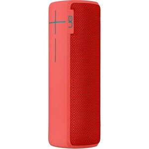 Ultimate Ears BOOM 2 Portable Bluetooth Speaker System - Red - 90 Hz to 20 kHz - Near Field Communication - Battery Rechar