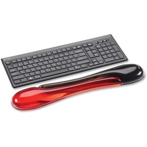 Kensington Duo Gel Wrist Rest - x 479.4 mm x 88.9 mm Dimension - Red, Black - Gel - Slip Resistant - 1 Each