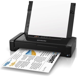 Epson WorkForce WF-100W Portable Inkjet Printer - Colour - 14 ppm Mono / 11 ppm Color - 5760 x 1440 dpi Print - 20 Sheets 