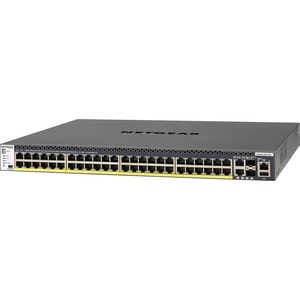 Netgear M4300 Layer 3 Switch - 48 Ports - Manageable - Gigabit Ethernet, 10 Gigabit Ethernet - 10/100/1000Base-TX, 10GBase