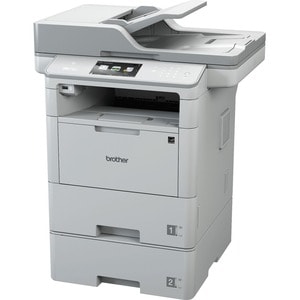 Brother MFC-L6800DWT Wireless Laser Multifunction Printer - Monochrome - Copier/Fax/Printer/Scanner - 46 ppm Mono Print - 