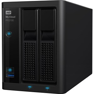 WD My Cloud PR2100 2 x Gesamtzahl Einschübe NAS-Speichersystem - 16 TB HDD - Intel Pentium N3710 Quad-Core 1,60 GHz - 4 GB