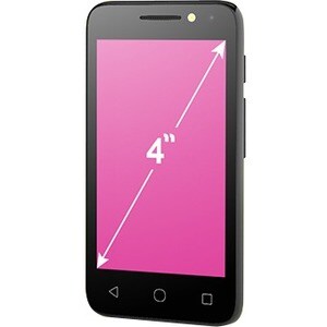 Alcatel Pixi 4 4 GB Smartphone - 10.2 cm (4") LCD WVGA 480 x 800 - Quad-core (4 Core) 1.30 GHz - 512 MB RAM - Android 6.0 