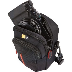 Sacoche de transport Case Logic Caméra - Noir - Polyester Cuerpo - Belt Loop, Bandoulière - 145 mm Hauteur x 100 mm Largeu