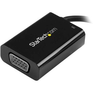 StarTech.com USB C to VGA Adapter with 60W Power Delivery Pass-Through - 1080p USB Type-C to VGA Video Converter w/ Chargi