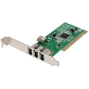 StarTech.com PCI1394MP. Hostschnittstelle: PCI, Output interface: IEEE 1394/Firewire. Produktfarbe: Grün, Metallisch, Zert