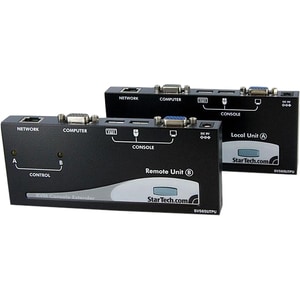 StarTech.com SV565UTPUEU, Sender und Empfänger, Kabelgebunden, 150 m, Schwarz, CE, FCC, REACH, TAA, UL, VGA