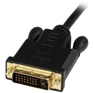 StarTech.com DP2DVIMM3BS. Kabellänge: 0,9 m, Anschluss 1: DisplayPort, Anschluss 2: DVI-D. Gewicht: 74,9 g, Breite: 40 mm,