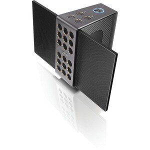 BenQ treVolo Tragbar Bluetooth Lautsprechersystem - Silber - 60 Hz bis 20 kHz Frequenzgang - Aufladbarer Akku - USB
