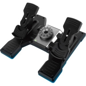 Saitek Flight Rudder Pedals Professional Simulation Rudder Pedals with Toe Brake - Cable - USB - PC - 5.9 ft (1.80 m) Cable