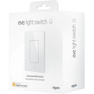 Eve Light Switch - Tap Switch - Light Control - Siri, Apple HomeKit Supported - 120 V AC - 1.80 kW