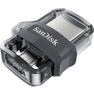 SANDISK ULTRA DUAL DRIVE M3.0 128GB GREY/SILVER 130 MB/S