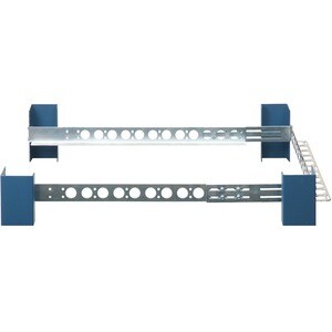 Rack Solutions 1U Universal Rail 24in (D) with Wirebar - Steel - 45 lb