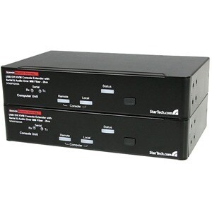 StarTech.com KVM-Konsole/Extender - Kabel - TAA-konform - 2 Computer - 2 km Reichweite - WUXGA - 1920 x 1200 Maximale Vide