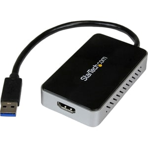 StarTech.com USB 3.0 to HDMI Adapter w/ 1x USB, USB to VGA Monitor Converter for Windows (no support for macOS/ChromeOS/Li