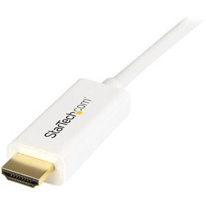 StarTech.com 6ft (2m) Mini DisplayPort to HDMI Cable, 4K 30Hz Video, Mini DP to HDMI Adapter/Converter Cable, mDP to HDMI 