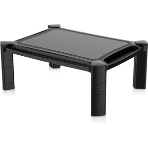 V7 DT1HARS-1E Height Adjustable Monitor Riser - 25.4 cm (10") to 81.3 cm (32") Screen Support - 9.07 kg Load Capacity - 16