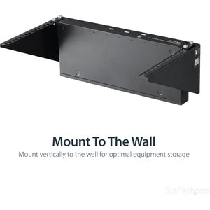 VERTICAL WALL-MOUNT SERVER RACK - SOLID STEEL - 6U