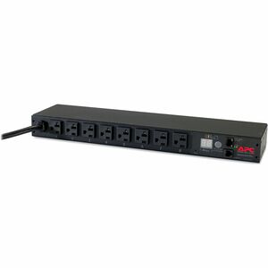 APC NetShelter Metered Rack PDU, 1U, 20A, 120V, 8 NEMA 5-20 outlet - Metered - NEMA L5-20P - 8 x NEMA 5-20R - 100 V, 120 V