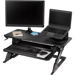 3M Precision Standing Desk - Holds up to 35 lb Load Capacity - 29.2 in x 22.2 in Footprint, Fits 24 in Deep Desk - Medium 