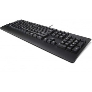 Lenovo Preferred Pro II Keyboard - Cable Connectivity - USB Interface - English (UK) - QWERTY Layout - Black - Rubber Dome
