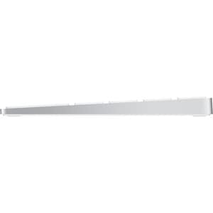 Apple Magic Keyboard - Wireless Connectivity - English (UK) - QWERTY Layout - Silver, White - Scissors Keyswitch - Bluetoo