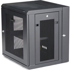 StarTech.com 12U Wandmontierbar Rackschrank für Server, LAN-Schalter, Patchfeld431,80 mm Rack Depth - Schwarz - Stahl, Gef