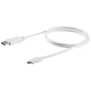 StarTech.com 1 m DisplayPort/Thunderbolt 3 Videokabel - 1 Stück - Cable for Audio-/Video-Gerät, Monitor, Workstation, Proj