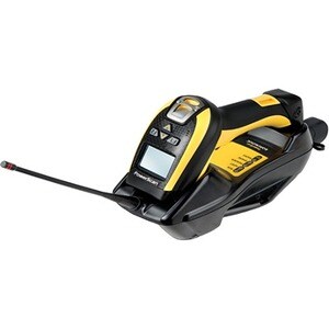 Datalogic PowerScan PM9100-D433RBK20 Handheld Barcode Scanner Kit - Wireless Connectivity - Yellow - 1D - Imager - , Radio