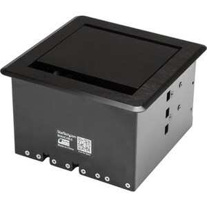 StarTech.com BOX4CABLE. Typ: Kabelgehäuse, Zweck: Tisch/Bank, Produktfarbe: Schwarz. Breite: 145 mm, Tiefe: 147 mm, Höhe: 