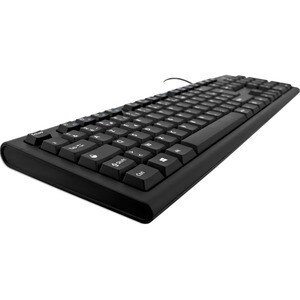 V7 KU200 Keyboard - Cable Connectivity - USB Interface - French - Black - Internet, Email, Volume Control, Play/Pause Hot 