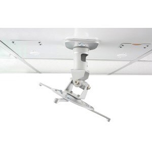 Amer Mounts AMRDCP100KIT Ceiling Mount for Projector - White - 13.61 kg Load Capacity - Steel, Cast Aluminum