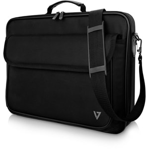 V7 Essential CCK16-BLK-3N Carrying Case (Briefcase) for 16.1" Notebook - Black - 600D Polyester Body - 210D Polyester Inte